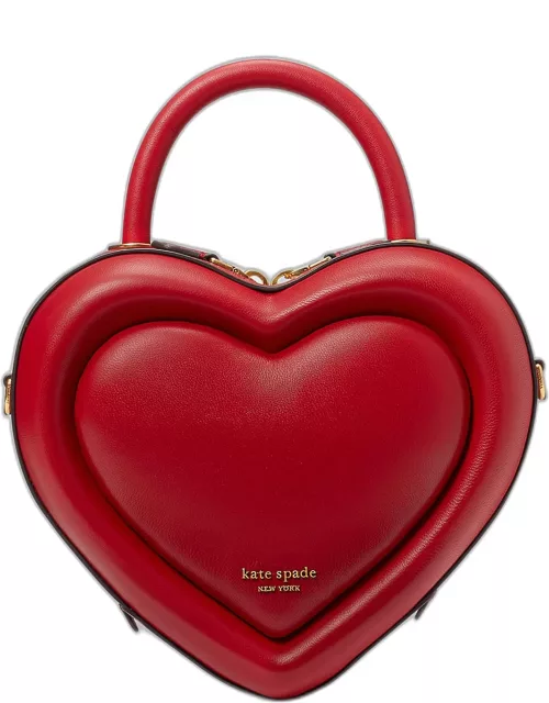 heart leather crossbody bag