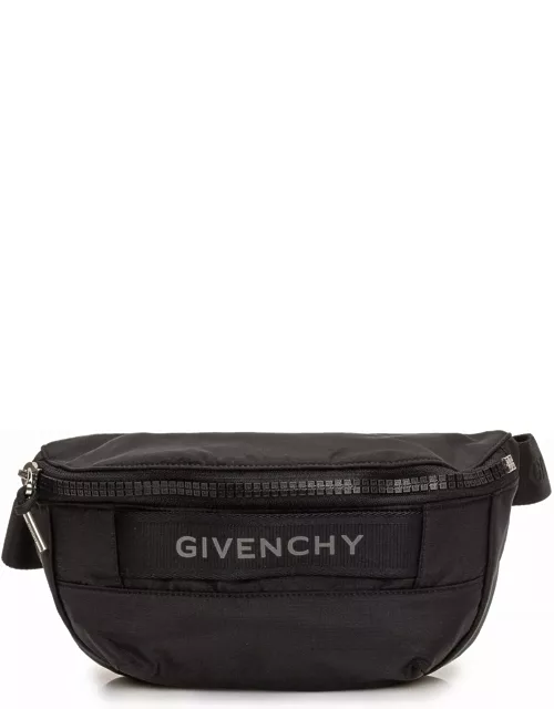 Givenchy G-trek Waist Bag In Black Nylon