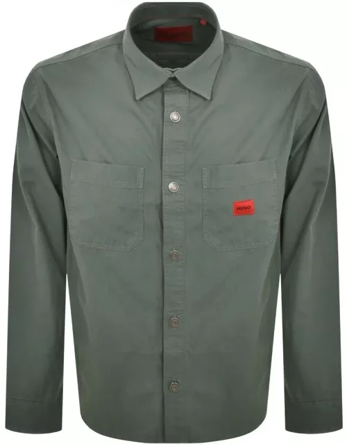 HUGO Erato Overshirt Jacket Green