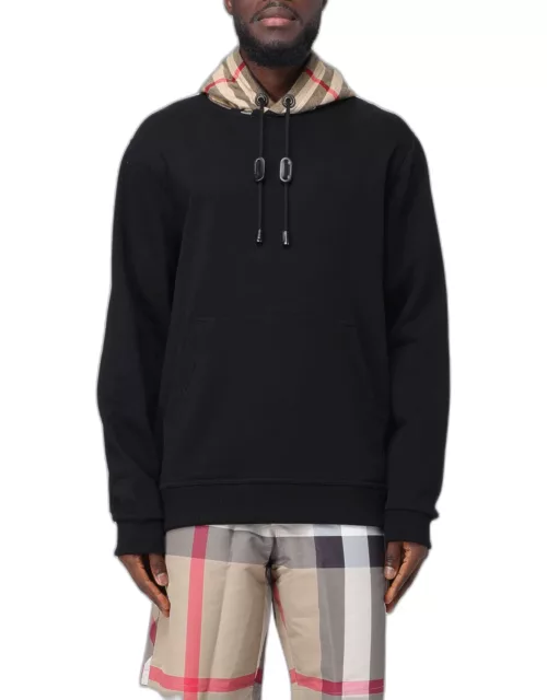 Burberry jersey hoodie with check hood