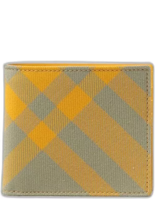 Burberry Reg wallet in fabric with jacquard check