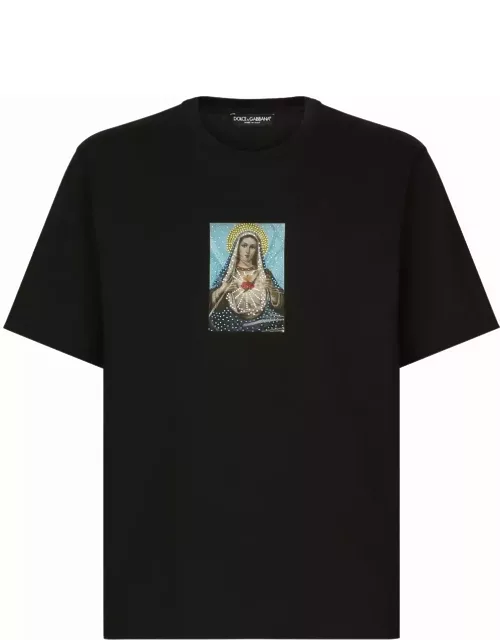 Graphic-print cotton T-shirt