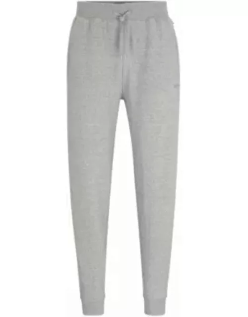 Tracksuit bottoms with embroidered logo- Grey Men's Loungewear
