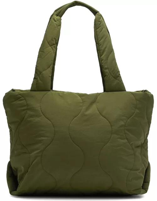 Jakke Tate Quilted Shell Tote - Green