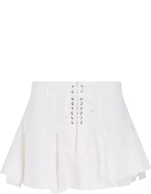 Ludovic de Saint Sernin Pleated Mini Skirt