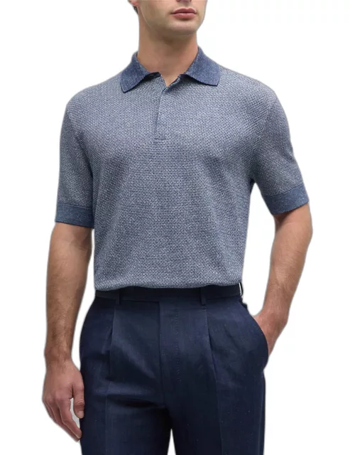 Men's Jacquard Polo Shirt