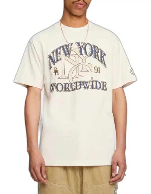 x Rhuigi Men's Embroidered NYC T-Shirt