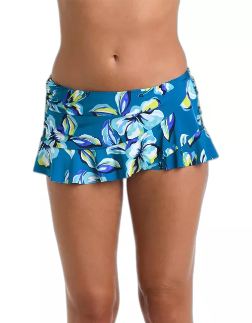 Fiji Tropics Asymmetrical Swim Skirt