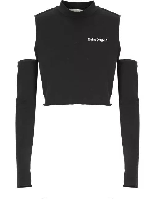 Palm Angels Cut-out Top With Logo