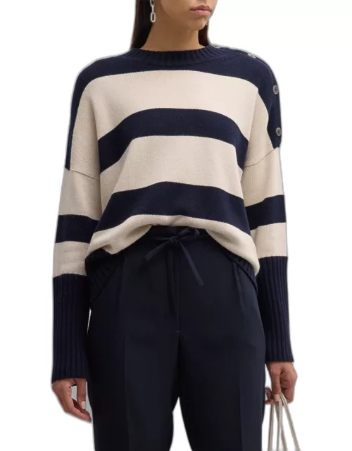 Cy Striped Crewneck Sweater