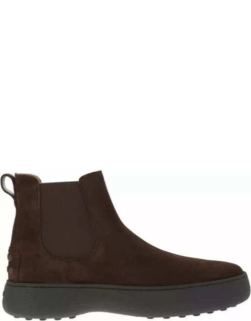 Tod's Chelsea Boot Tods W. G. In Suede Leather