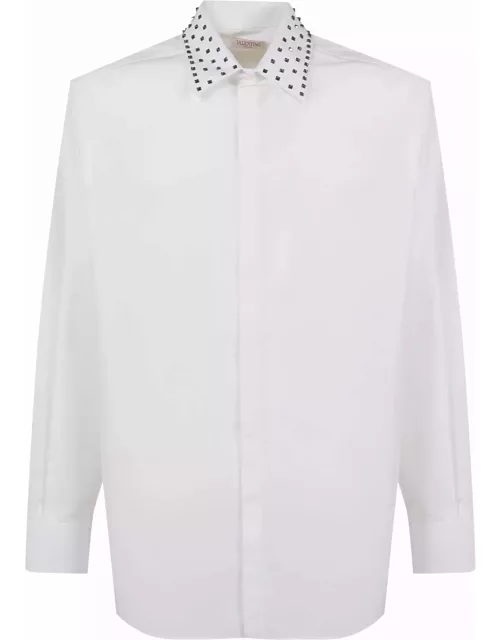Valentino Garavani Long-sleeved Shirt With Stud Collar