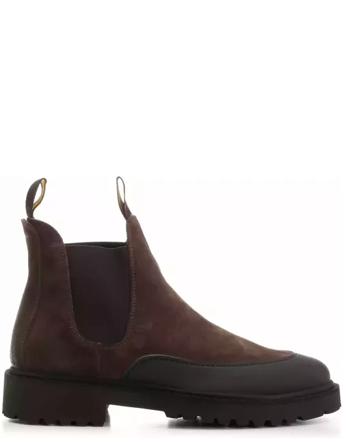 Doucal's Ankle Boot With Rubber Toe Cap