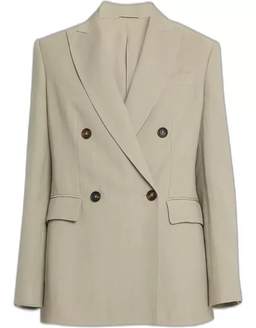 Linen Suit-Type Jacket