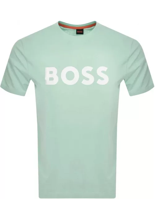 BOSS Thinking 1 Logo T Shirt Blue