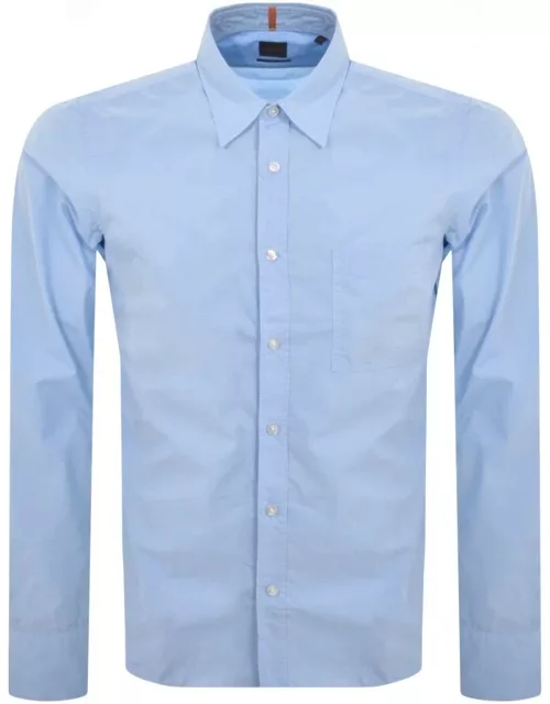 BOSS Relegant 6 Long Sleeved Shirt Blue