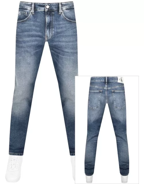 Calvin Klein Jeans Slim Mid Wash Jeans Blue