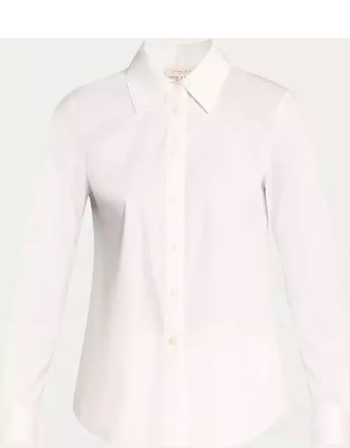 Embroidered Button-Down Cotton Shirt
