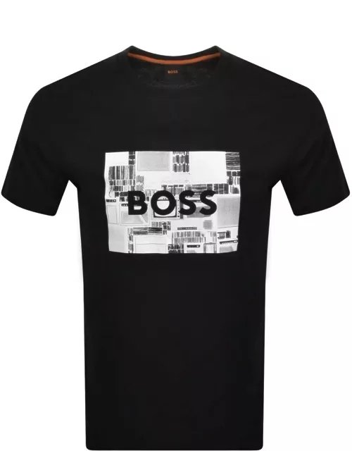 BOSS Teeheavyboss Logo T Shirt Black