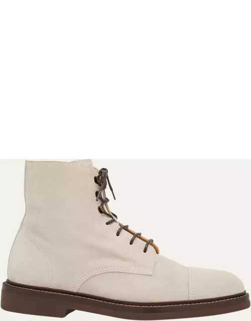 Men's Hollywood Glamour Suede Lace-Up Boot