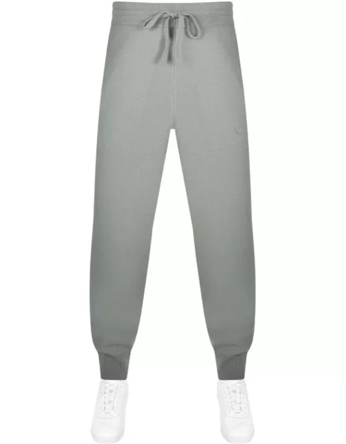 Emporio Armani Knitted Jogging Bottoms Grey