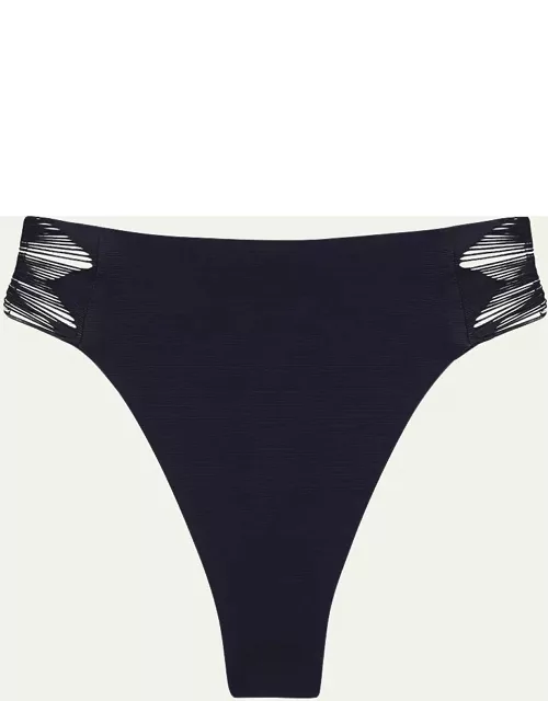 Solid Zoe Gigi High-Waist Bikini Bottom