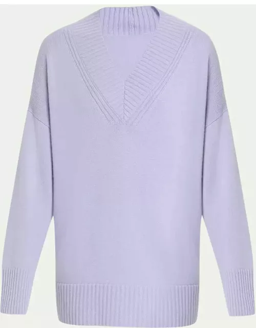 Cashmere Deep V-Neck Sweater