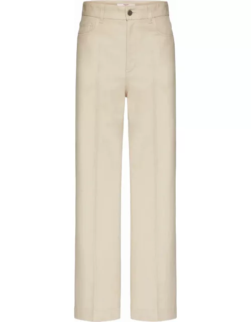 Cotton gabardine trouser
