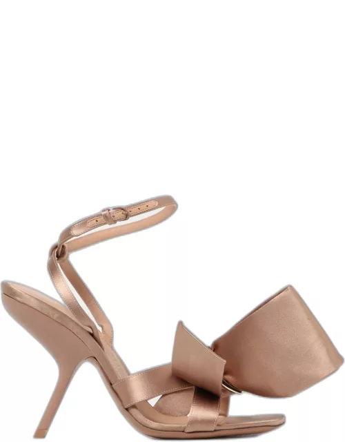 Ferragamo Helena sandals in satin with bow