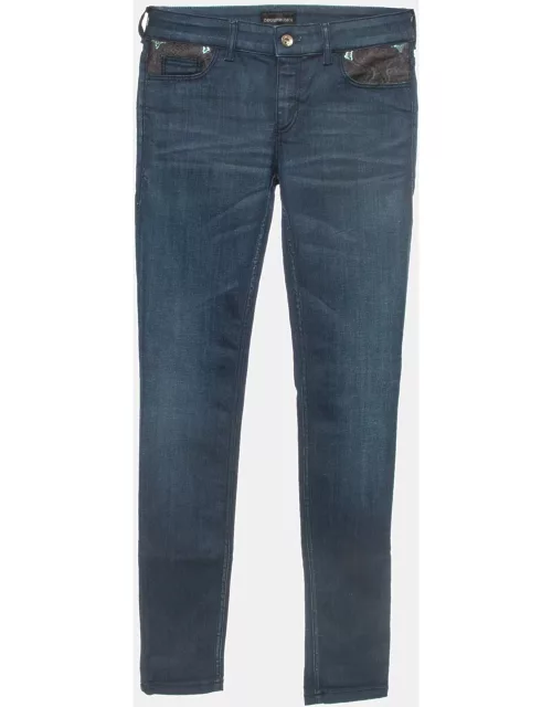 Emporio Armani Dark Blue Pocket Detailed Dakota Jeans M Waist 28"