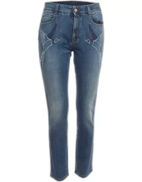 Stella McCartney Denim Bird Embroidered Jeans M Waist 27"
