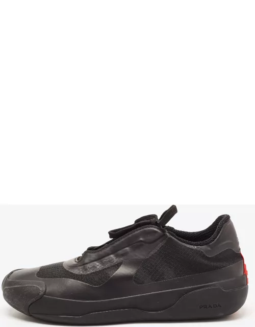 Adidas x Prada Black Mesh A+P Luna Sneaker