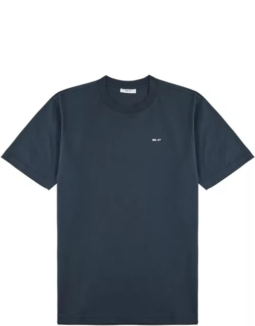 NN07 Adam Logo Cotton T-shirt - Navy