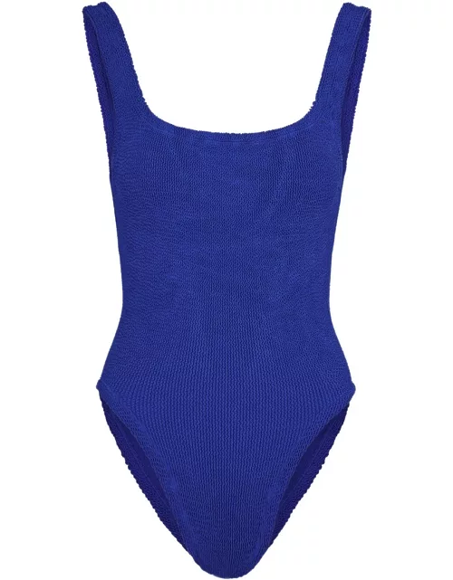 Hunza G Seersucker Swimsuit - Bright Blue - One