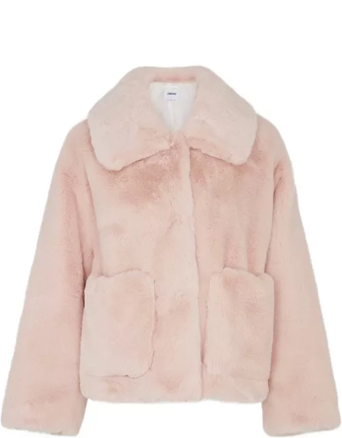 Jakke Traci Faux fur Jacket - Light Pink - M (UK12 / M)