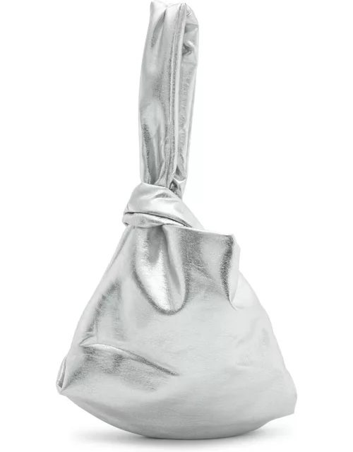 Jakke Neenah Metallic Faux Leather top Handle bag - Silver