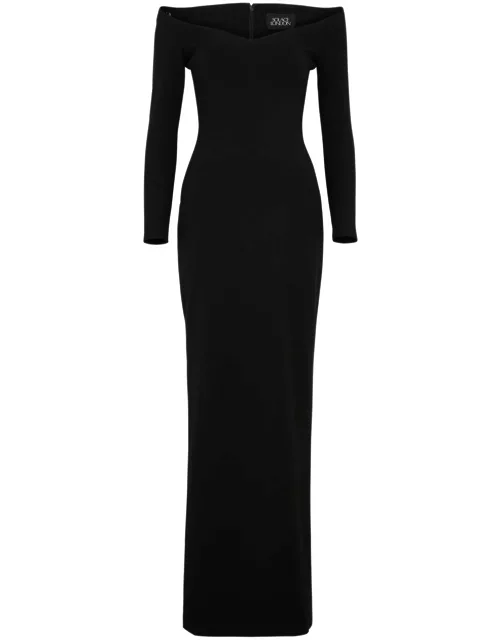 Solace London Tara Crepe Maxi Dress - Black - 8 (UK8 / S)