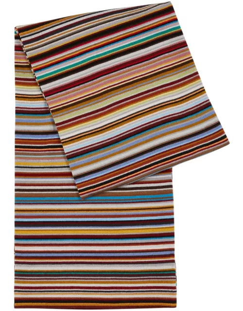 Paul Smith Signature Striped Wool Scarf - Multicoloured