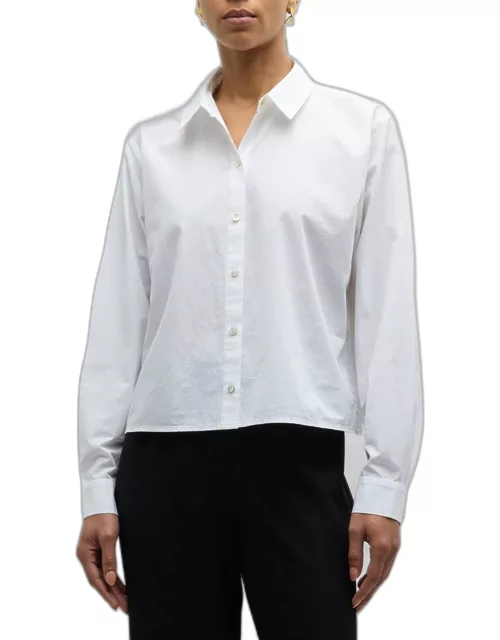 Button-Down Organic Cotton Poplin Shirt
