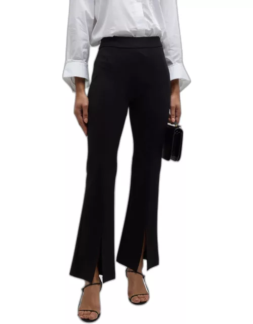 Sexy Back Front-Slit Flare Pant