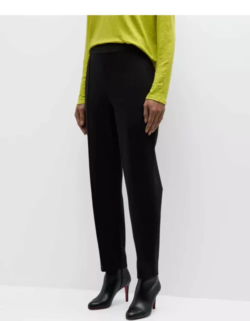 Petite Tapered Pintuck Flex Ponte Ankle Pant