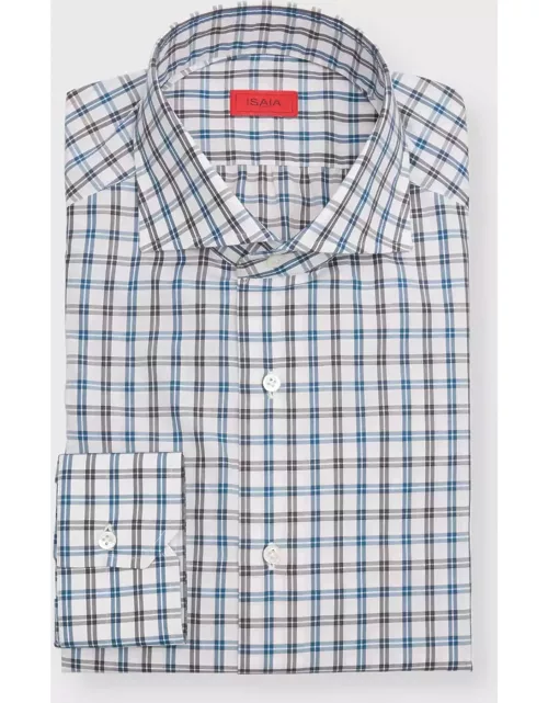 Men's Cotton Check Button-Down Shirt