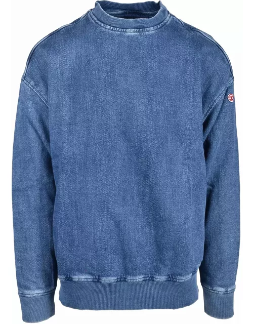 Diesel Mens Denim Blue Sweatshirt