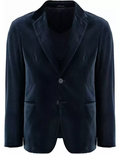 Giorgio Armani Single-breasted Velvet Jacket