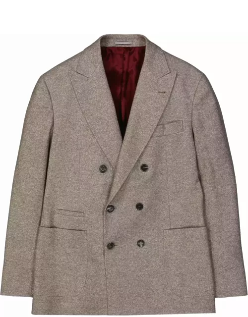 Brunello Cucinelli Double-breasted Wool Jacket