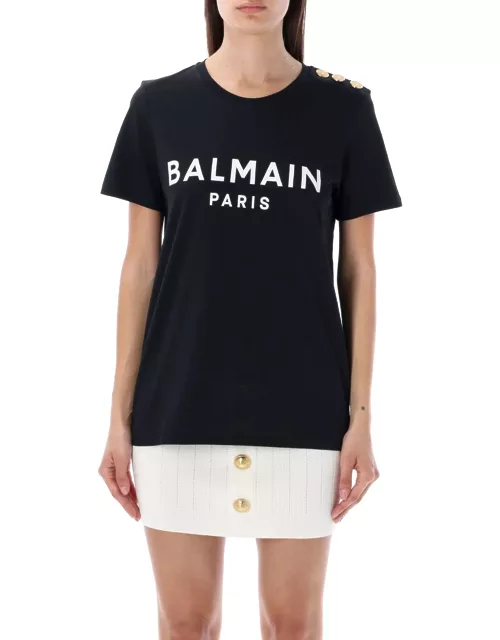Balmain Flocked Paris T-shirt