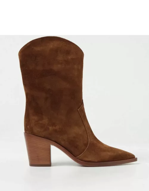 Flat Ankle Boots GIANVITO ROSSI Woman colour Brown
