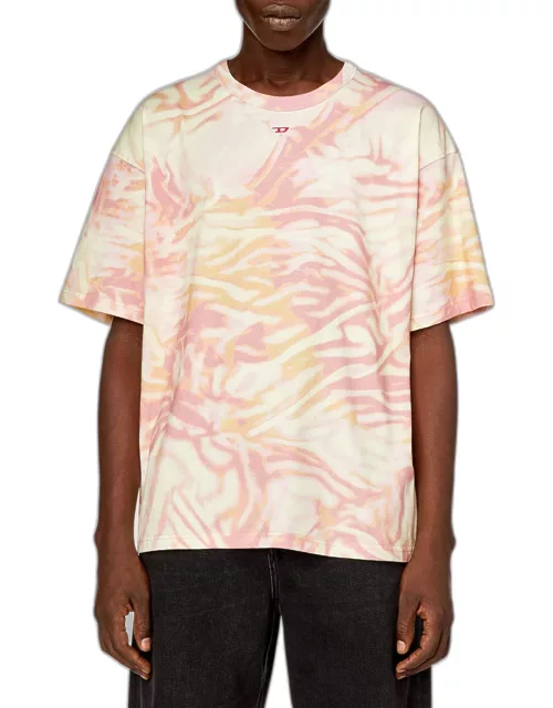 Men's T Boxt N3 Zebra-Print Jersey T-Shirt