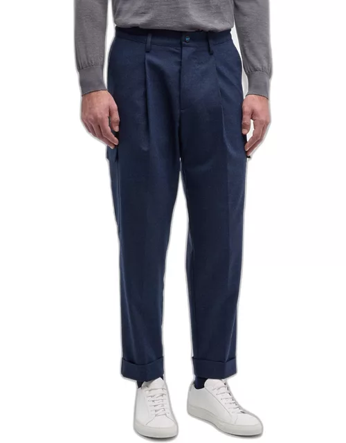 Men's Pleated Stretch Cargo Pant
