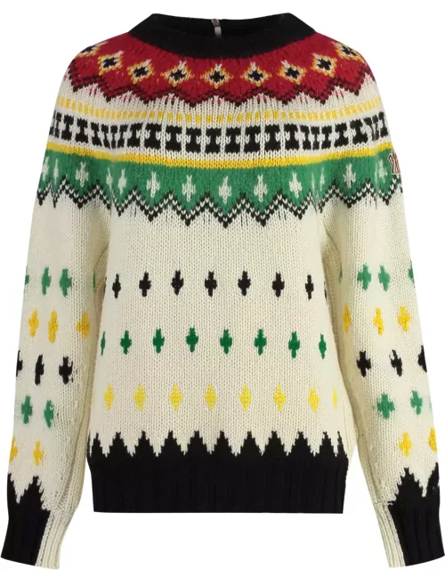 Moncler Grenoble Jacquard Wool Sweater